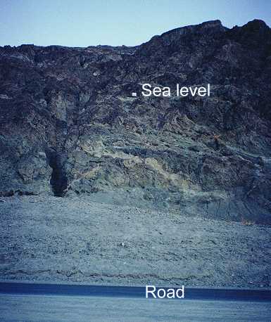 282 ft (86 m) below sea level