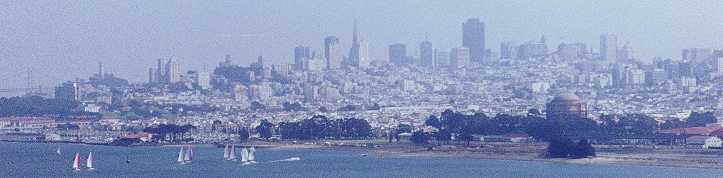 Panorama of San Francisco in the Fog
